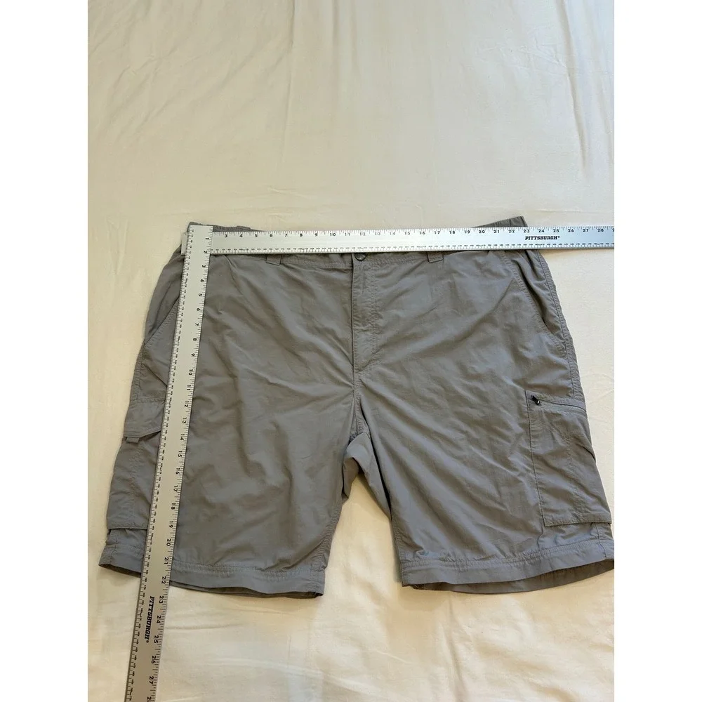 Columbia Silver Ridge Cargo Shorts Mens 48 Grey Omni-Shade‎ Hiking Outdoor UPF